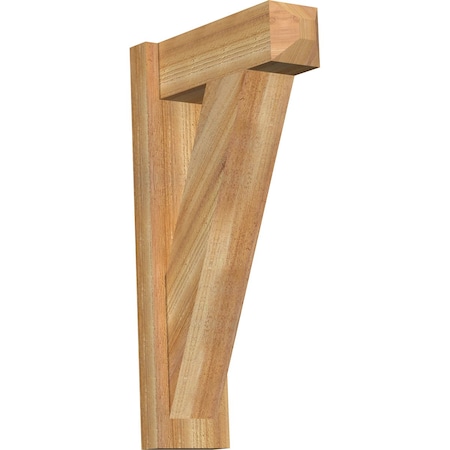 Ekena Millwork Traditional Craftsman Rough Sawn Outlooker, Western Red Cedar, 6"W x 16"D x 28"H OUT06X16X28TRA04RWR